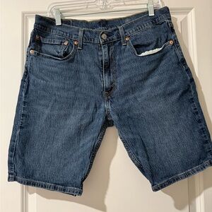 Men's Dark Blue Denim Shorts Levi’s 405 34